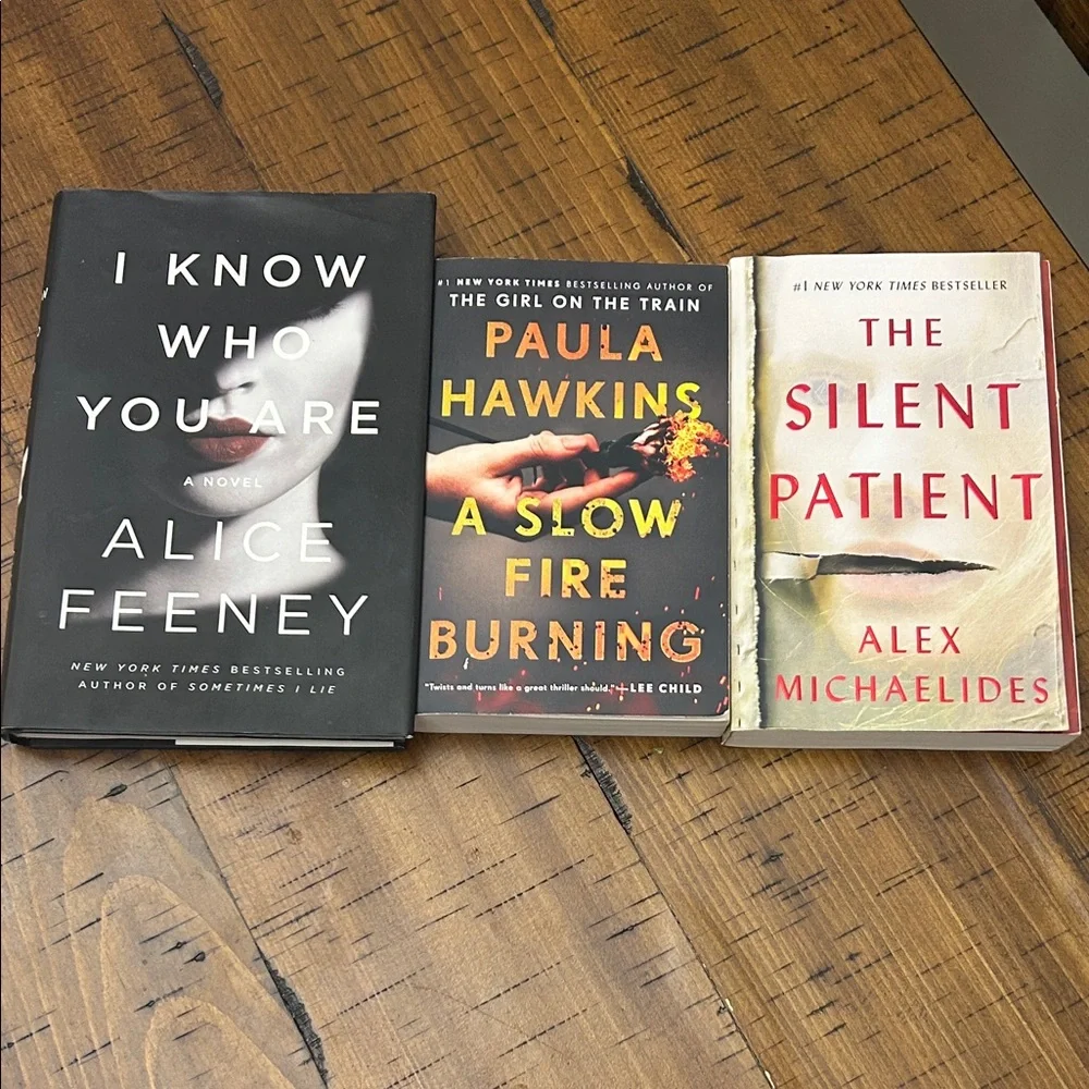 Lot of 3 suspense books. Feeney is hardback other two are soft - Picture 1 of 2